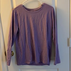 Purple long sleeve top